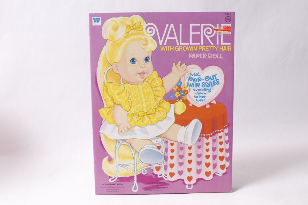 1971 Whitman Valerie Paper Doll w Pop-out Hair Styles Authorized ~260618-WH 1116